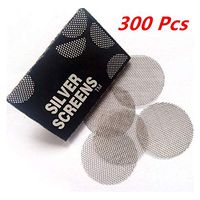 Efaster 100/200/300 Pcs Premium Useful Stainless Steel Multifunctional Hookah Water Pipe Metal Filters Smoke Gauze Pipes Screen Gauze for Tobacco Pipes Smoke Sticker (300 Pcs)