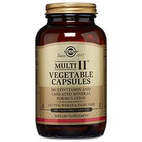 Solgar Multi II, 180 Vegetable Capsules - Multivitamin & Chelated Mineral Formulation - Contains Vitamins A, B6, C, D3, E, Zinc & More - Gluten Free, Dairy Free, Kosher - 90 Servings