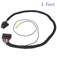 Apim 54 Pin Extension Cable AWG22 Male to Female Compatible with Ford SYNC 1 SYNC 2 SYNC 3 with RCA Female Connector for Backup Camera 100cm (3 Feet)