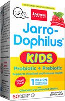 Jarrow Formulas Jarro-Dophilus Kids Natural Raspberry, 1 Billion Cells Per Tablet, 60 Count (Single)