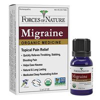 Forces of Nature -Natural, Organic Migraine Pain Relief (11ml) Non GMO, No Harmful Chemicals -Alleviate Prodrome, Aura, Headache, Fatigue, Light and Sound Sensitivity, Nausea Associated with Migraines