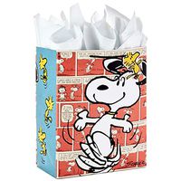 Hallmark 5WDB1153 Tissue Paper Comic Gift Bag, Large Snoopy