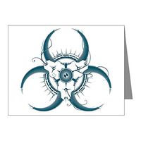 Note Card Biohazard Symbol