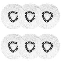 R&DOG 6 Pack Microfiber Replacement Spin Mop Head Refill -for O-Cedar Easy Clean Wring