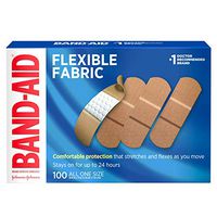 Band-AID Flexible Fabric Adhesive Bandages 3/4 inch X 3 inches 100 each