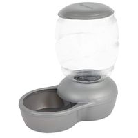 Petmate Replendish Feeder with Microban Automatic Cat and Dog Feeder 4 Sizes Available, 5 LB, Pearl Silver Grey