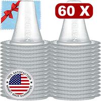 NAHU 60x Ear Thermometer Probe Covers with Clean Cloth/Refill Caps/Lens Filters Compatible with All Braun ThermoScan Models and Other Types of Digital Thermometers