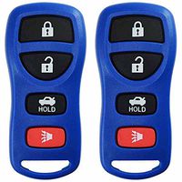 KeylessOption Keyless Entry Remote Control Car Key Fob Replacement for KBRASTU15-Blue (Pack of 2)