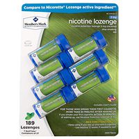 Members Mark 2mg Nicotine Lozenges, Mint (189 ct.) (Pack of 2)