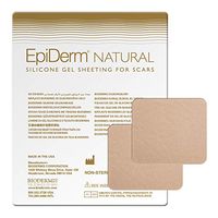 Epi-Derm Patch - 2 x 2.5 in - (1 Pair) (Natural) Silicone Scar Sheets from Biodermis