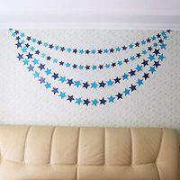 2 Meters Handmade Romantic Wall Hangings Props Colorful Stars Wedding Party Decoration Garland Baby Room Decoration