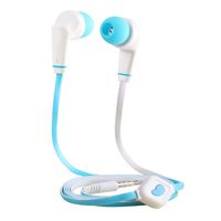 Eachbid Running Headphones Over Ear in Ear Noise Isolating Sport Earbuds Earphones with Remote and Mic Earhook Wired Stereo Workout Ear Buds for Jogging Gym for iPhone iPod Samsung Blue