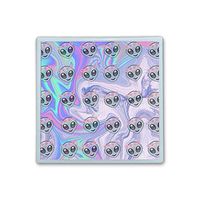 Contact Lens Box Holder Container Case Storage Eyecare Kit - Hippie Alien