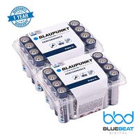 Blaupunkt AA Performance Alkaline 1.5 Volt Batteries | Long Lasting All-Purpose Double A High Capacity Battery for Household and Business Use | [Pack of 48 Batteries]