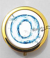 BlackKey Letter O 3-Compartment Decorative Pocket Gift Box Case Organizer for Pill, Color 2 -1405