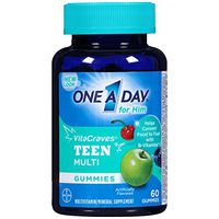 One A Day Vitacraves Teen for Him, 60 Count - Buy Packs and SAVE (Pack of 2)