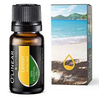 Lemon Essential Oil - Aromatherapy Natural & Pure Lemon Oil 10ml - Perfect for Cosmetics, Diffuser, Aromatherapy, Energizing, Massage, Cleaning - High European Quality Oils by O'linear