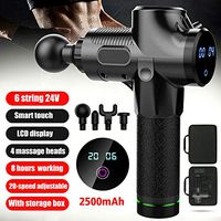 [2019 Version] Professional 30 Speed Massage Gun Percussion Vibration Muscle Therapy Massager 4 Tips, Powerful Pure Wave Massager to Massage Full Body, Deep Tissue Massager for Muscle (Black)