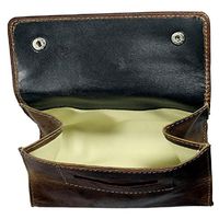 Tobacco Pouch"MARYLAND" | Made Of Buffalo Leather | Case Soft Brown Pipe Bag | By Alpenleder