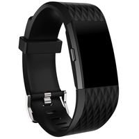 Wensltd Sports Silicone Bracelet Strap Band For Fitbit Charge 2 (black)
