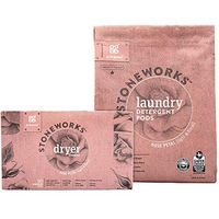 Grab Green Stoneworks Laundry Detergent Pods and Dryer Sheet Kit, Powered by Naturally-Derived Plant & Mineral-Based Ingredients, Rose Petal, 50 Loads