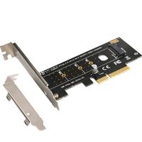 Honsdom NGFF SSD NVME M.2 PCIe 3.0 x 4 Card Adapter Support M Key 2280, 2260, 2242, 2230