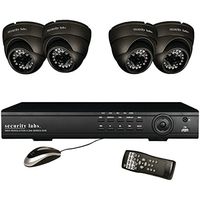 Security Labs SLM454 4-Channel 960H 4-Camera System with 4 800TVL