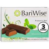 BariWise Protein Bar/Diet Bars - Chocolate Mint (7ct) 3 Box Value-Pack (Save 10%) High Protein, Trans Fat Free, Gluten Free, Aspartame Free