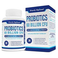Premium Probiotics 60 Billion CFU with Organic Prebiotics & Digestive Enzymes; Dr. Formulated Probiotics for Women & Men; Shelf Stable Acidophilus Probiotic Supplement, Patented Delay Release Capsules