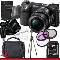 Sony Alpha NEX-6 Mirrorless Digital Camera with 16-50mm Zoom Lens (Black) 16GB Package 5