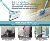 Baseboard Buddy Cleaning Brush, New Modern and Creative Baseboard Buddy Walk Extendable Microfiber Dust Multi Function Cleaning Tool Home Bar Cleaning Mop Adjustable Simply Walk amp Glide Extendable M
