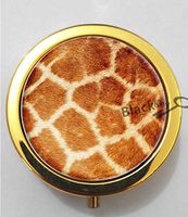 BlackKey Giraffe Pattern 3-Compartment Decorative Pocket Gift Box Case Organizer for Pill, Color 2 -1322