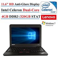 2017 Lenovo ThinkPad X131E 11.6in Laptop, Intel Celeron Dual-Core, 4GB DDR3, 320GB SATA, HD LED-Backlit, 802.11n, Windows 7 Professional (Renewed) (1)