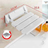 Shower seat,Folding seat Anti-skidding Wall chair Plastic Change shoes Bathroom Rest Corridor Changing shoes-I