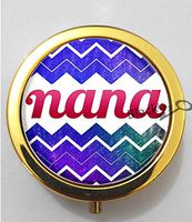 BlackKey Nana Pattern 3-Compartment Decorative Pocket Gift Box Case Organizer for Pill, Color 2 -709