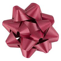 JAM PAPER Gift Bows - Large - 7 Diameter - Burgundy - Sold Individually