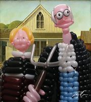 Airmerican Gothic Note Card