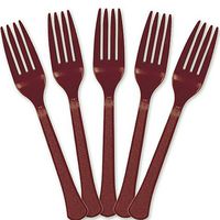Extra Heavy Weight Plastic Forks | 20ct (Berry)