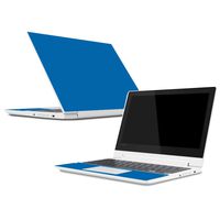 Mightyskins Skin Compatible with Lenovo Chromebook C330 (2018) - Solid Blue | Protective, Durable, and Unique Vinyl Decal Wrap Cover | Easy to Apply, Remove, and Change Styles | Made in The USA