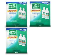 Opti-Free Replenish Multi-Purpose Disinfecting Solution with Lens Case, Twin Pack, 10-Ounces Each (3 Pack(20-Ounces))
