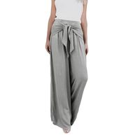 Sunfei Women Fashion Casual Loose High Waist Wide Leg Bell Bottom Palazzo Flare Pants (❤️Gray❤️, Large)