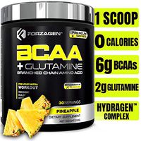 Forzagen Bcaa Powder + Glutamine - Bcaa Amino Acids With Electrolytes Keto Friendly And Essential Amino Acids Supplements | Post Workout Recovery Drink. (PINEAPPLE)