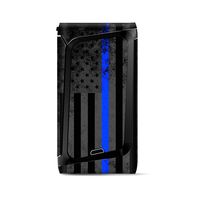 Skin Decal Vinyl Wrap for Smok Morph 219 Kit | Vape Stickers Skins Cover| Thin Blue line American Flag Distressed