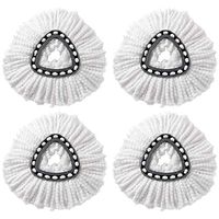 fanmaosdf Mop Head,1/3/4Pcs Microfiber Household Replacement Pad Floor Cleaning Spin Mop Heads 3pcs