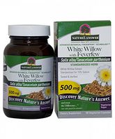 Nature's Answer White Willow with Feverfew Vegetarian Capsules, 60-Count