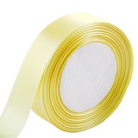 uxcell Birthday Festival Gift Packing Single Face Satin Ribbon Roll 25 Yards 23M 2.5cm Width Yellow