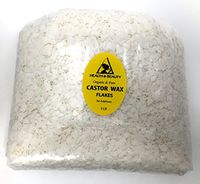 Castor Wax Hydrogenated Pastilles Flakes Natural Premium 100% Pure 48 oz, 3 LB