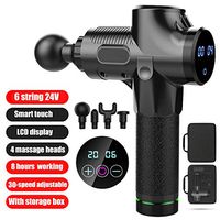 Massage Gun, TAPCET Muscle Massager for Stiffness and Soreness Relief,Electric Deep Tissue Percussion Quiet Brushless Massager for Sport,Black