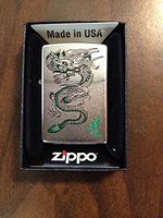 Zippo Green Dragon Windproof Lighter