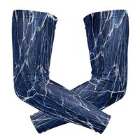 ZZKKO Blue Marble Cooling Arm Sleeves Cover Uv Sun Protection for Men Women Running Golf Cycling Arm Warmer Sleeves 1 Pair